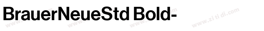 BrauerNeueStd Bold字体转换